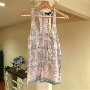 Floral racer back tank